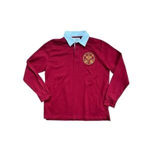League USC Rugby Polo Shirt Large Long Sleeve University Southern California